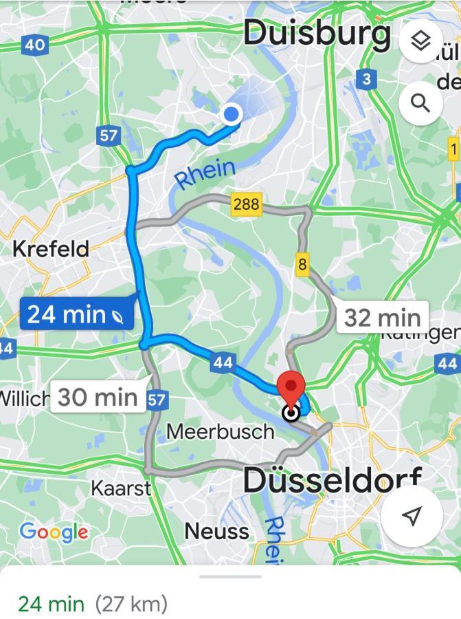 2 Rooms, Free Parking, 25 Min To Duesseldorf, 150 Mbps Wlan دوسبرغ المظهر الخارجي الصورة