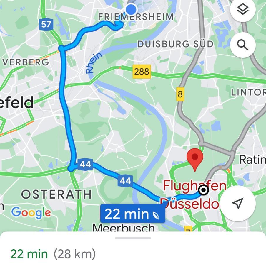 2 Rooms, Free Parking, 25 Min To Duesseldorf, 150 Mbps Wlan دوسبرغ المظهر الخارجي الصورة